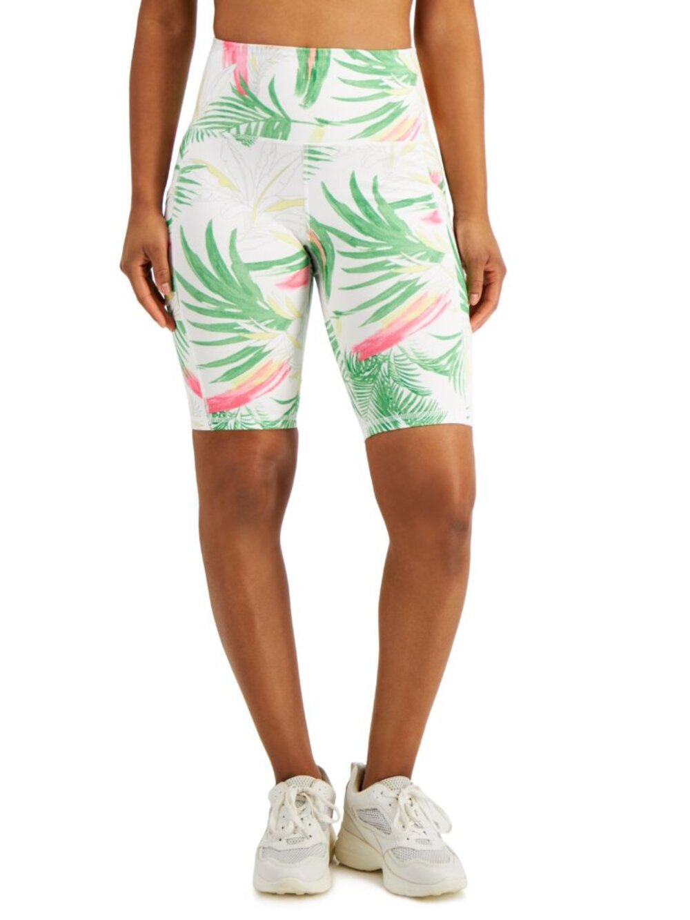 Ideology Womens Pastel Palms Bike Shorts